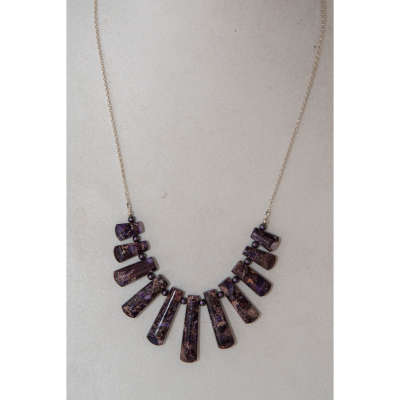 Necklace - Purple Mixed Jasper