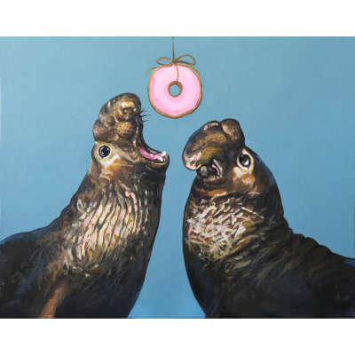 Print - Sea Lion Donut (not matted)