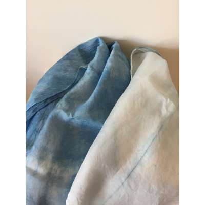Scarf - Indigo dyed silk