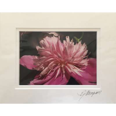 Matted print - Pink Flower 