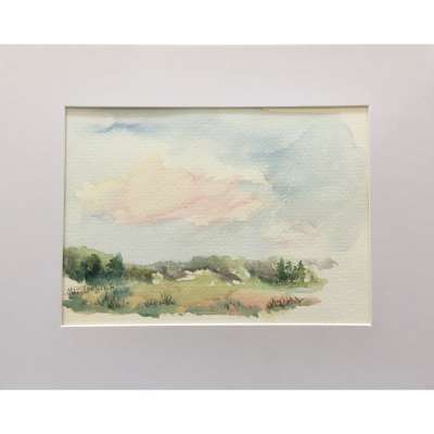 Original Small Paintings - Matted