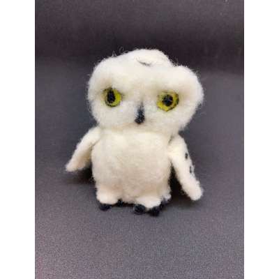 Needle Felted Snowy Owl
