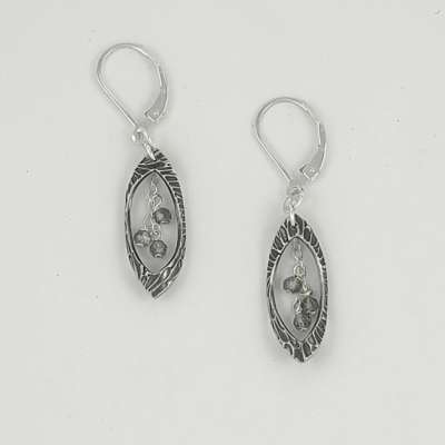 Earrings - Curved Sterling Marquis