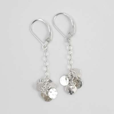 Earrings - Textured Sequin, clasp