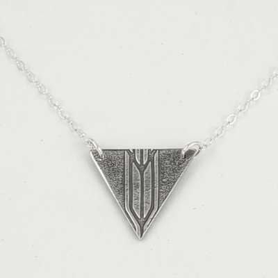Necklace - Art Deco Triangle Pendant