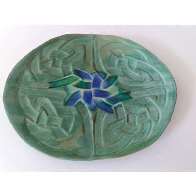 Celtic Dish with Glass