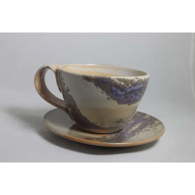 Cup and Saucer - Purple Taking Time