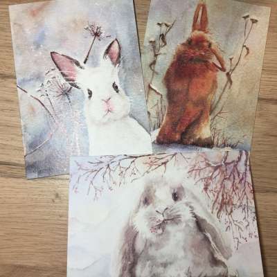 Card - Winter Bunnies