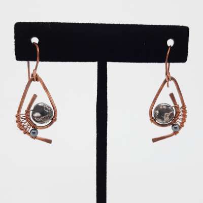 Earrings - wire wrapped