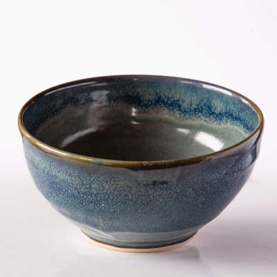 Grey and blue bowl