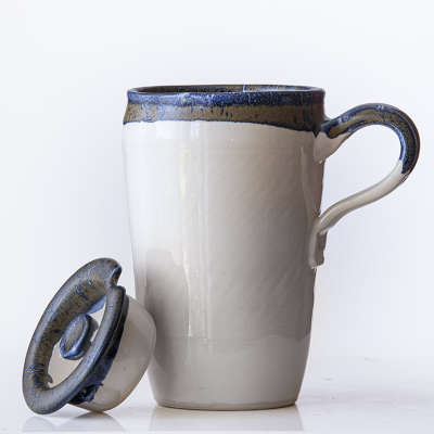 Porcelain Pottery Travel Mug