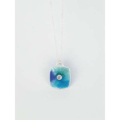 Necklace - Enamelled with Cubic Zirconia