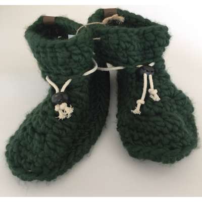 Adult Booties - Forest Green