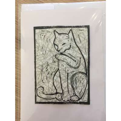 Alley Cat, Greeting Card