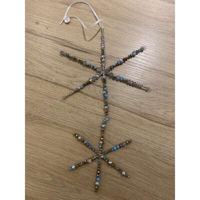 Double Snowflake - Faceted Beads