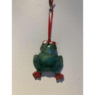 Frog - Raku Pottery Ornament
