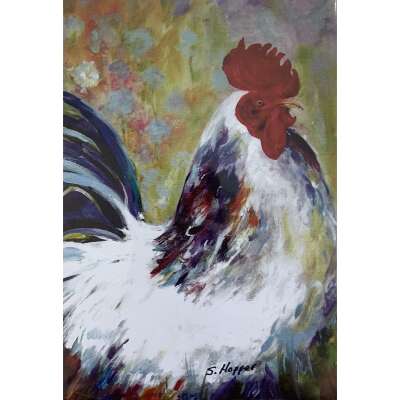 Proud Rooster - Christmas Greeting Card
