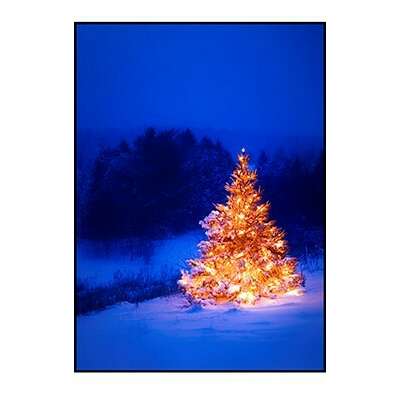 Christmas Greeting Card - Field Tree