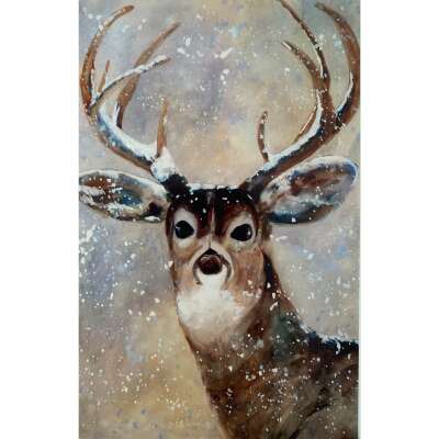 Christmas Greeting Card - Winter Deer
