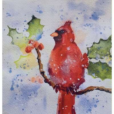 Winter Greeting Card - Cardinal