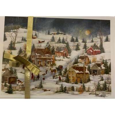 Winter Greeting Card, 5 pack - Snowy Day