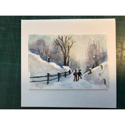 Original - Winter Greeting Card