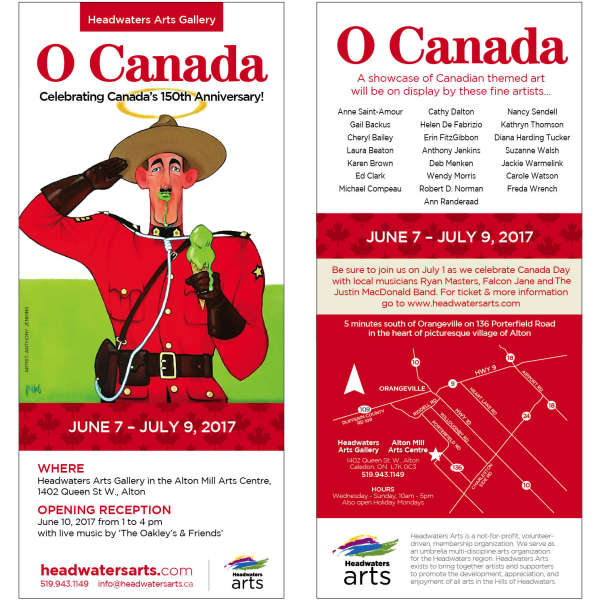 O CANADA Exhibit at Alton Mills Arts Centre