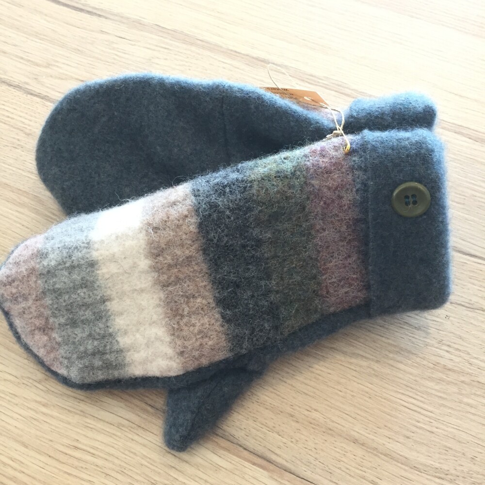 Up-cycled Wool Mittens