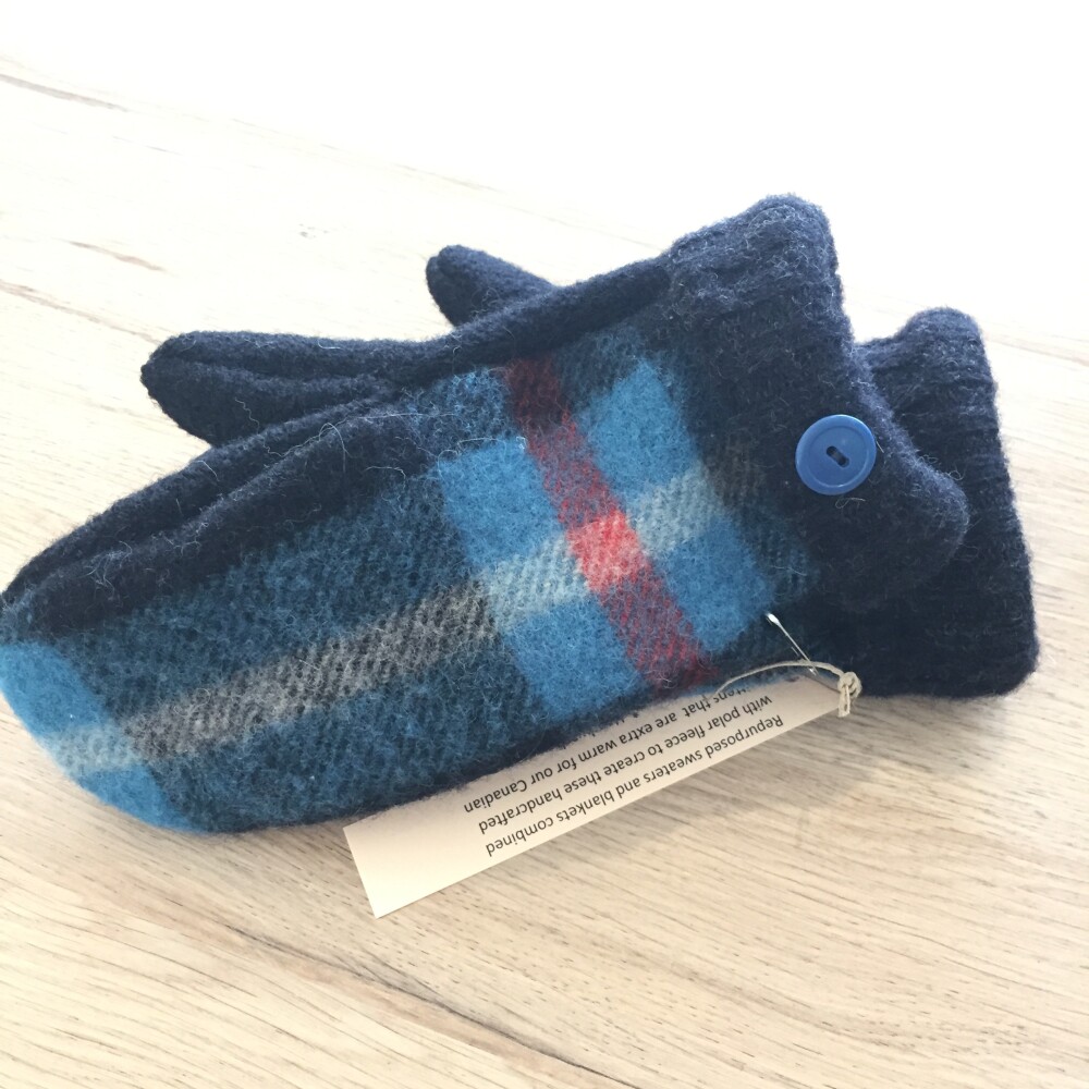 Up-cycled Wool Mittens