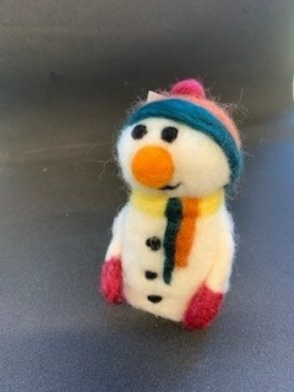 Felted Snowman Christmas Figure