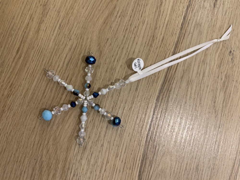 Beaded Snowflake Ornament