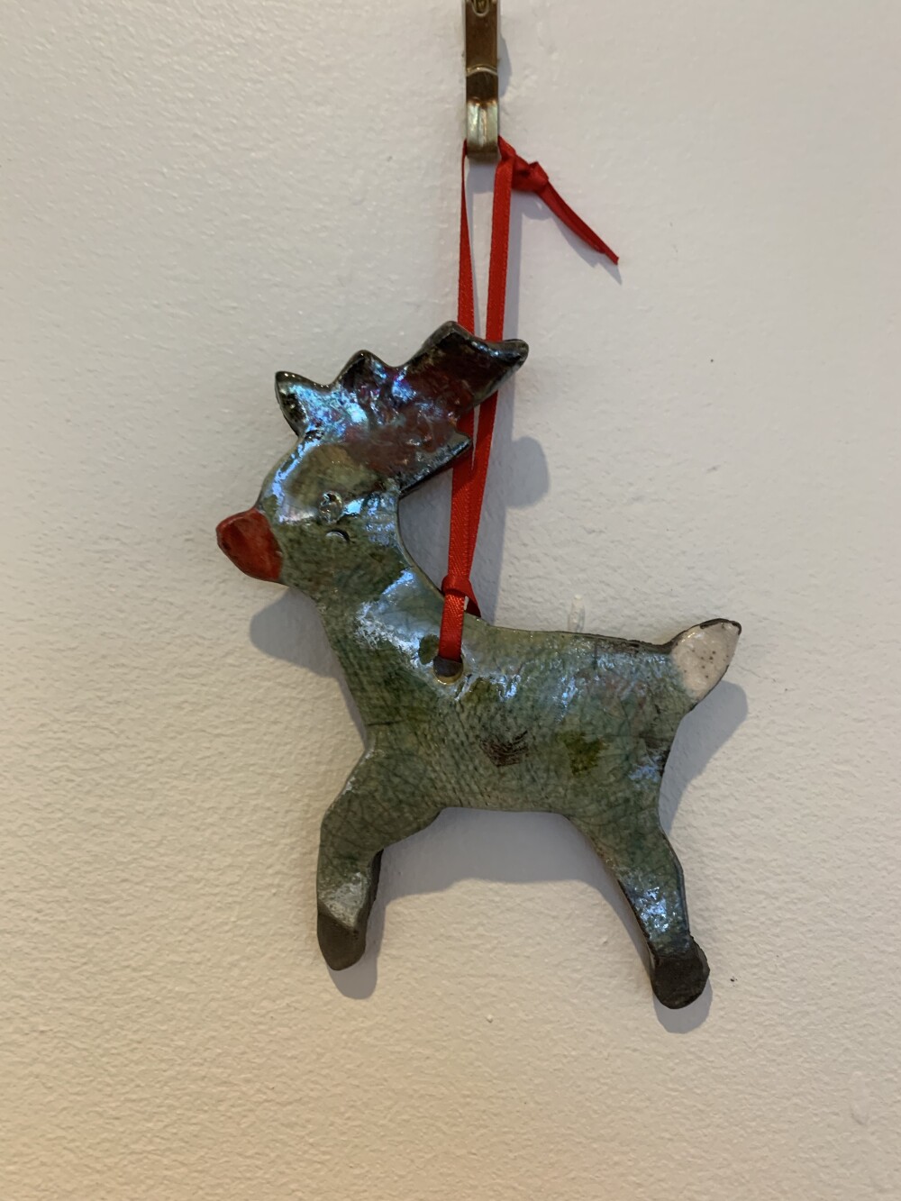 Deer - Raku Pottery Ornament