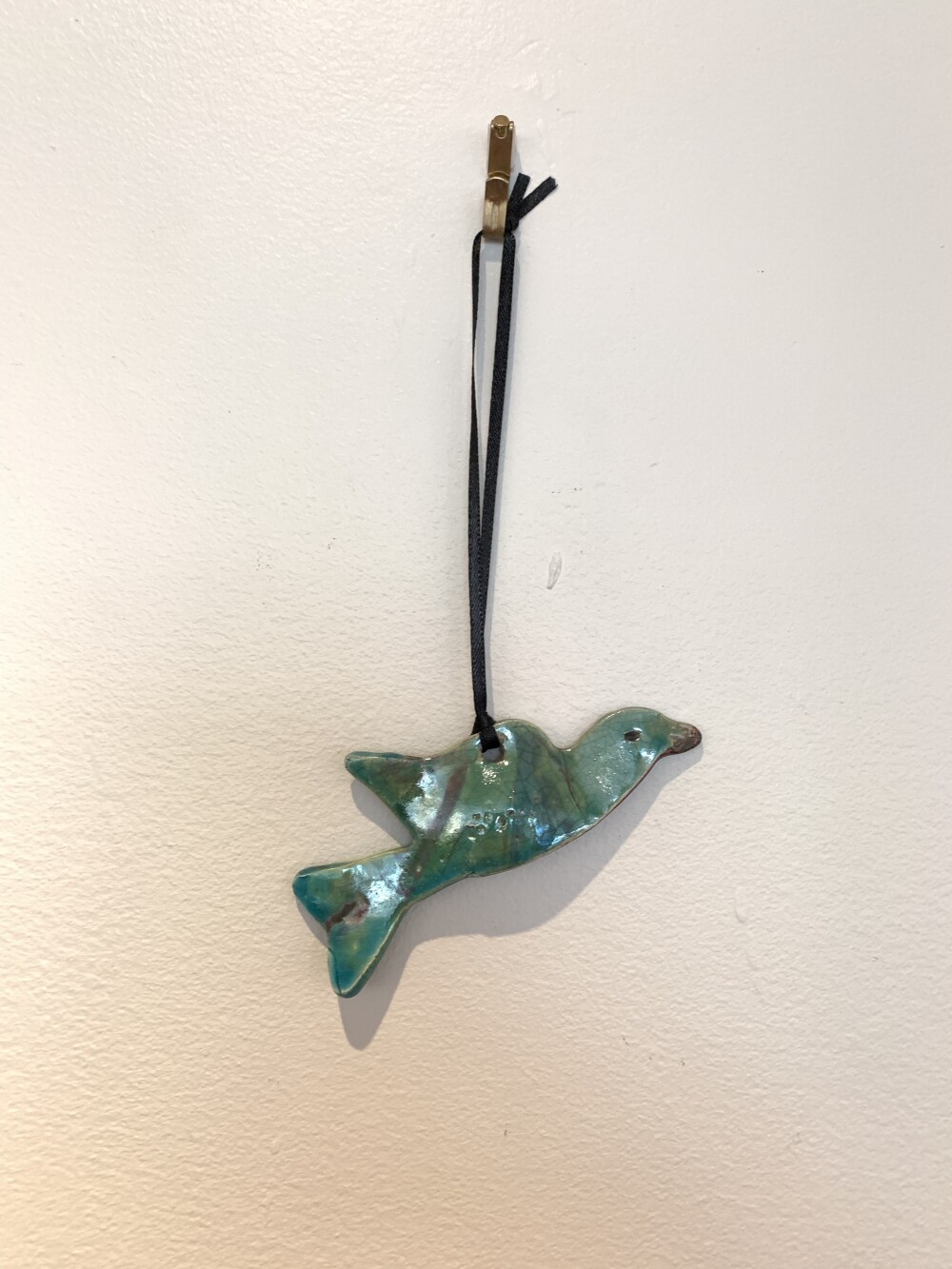 Blue Bird - Raku Pottery Ornament