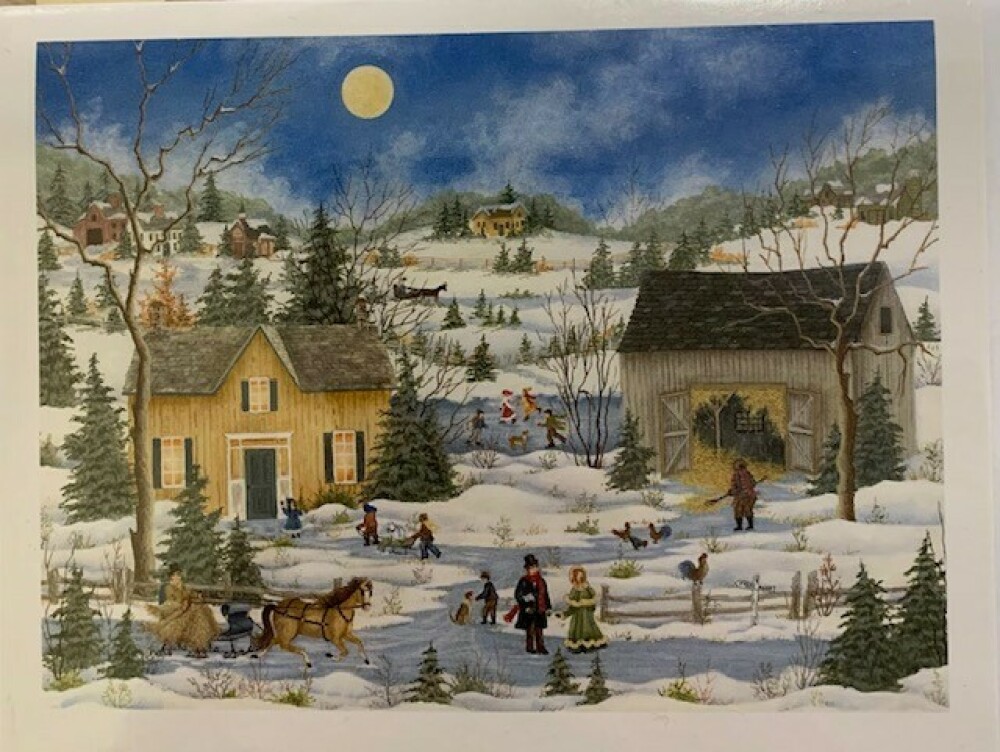 Winter Greeting Card - Stone Hill Farm
