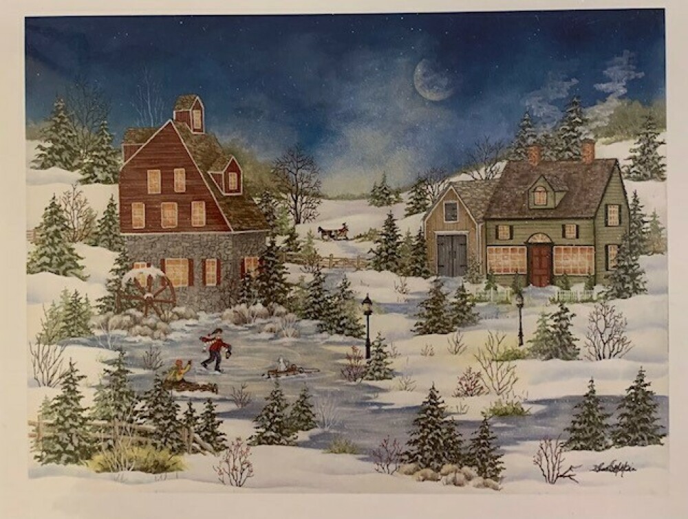 Winter Greeting Card - The Good Olde Days