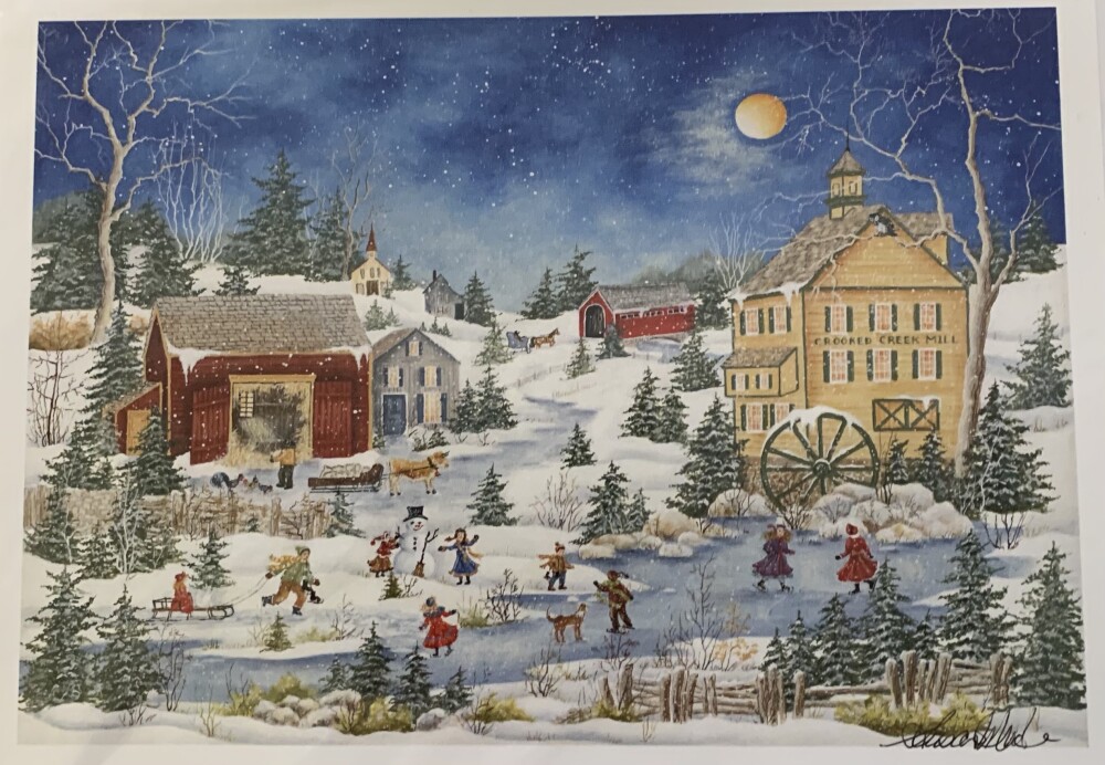 Winter Greeting Card - Crooked Creek Mill