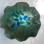 Celitc Knot Glass green bowl