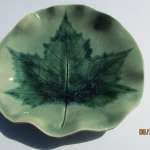 Maple leaf bowl - green