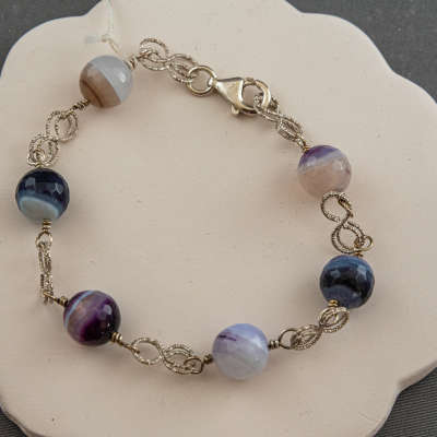 Bracelet - Purple Agate 