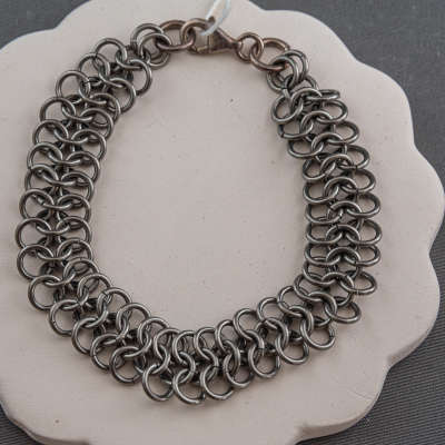 Bracelet - Natural Niobium 4 in 1 with Sterling Clasp