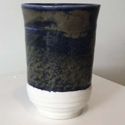 Cup - white and blue