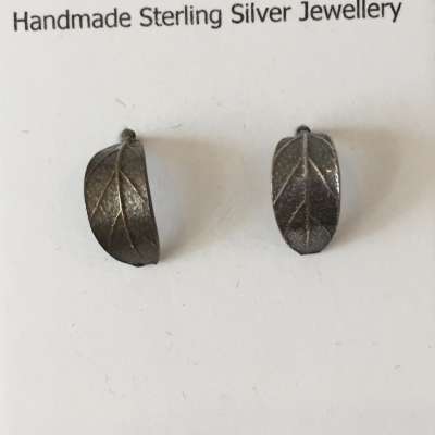 Earrings - sterling half hoop posts