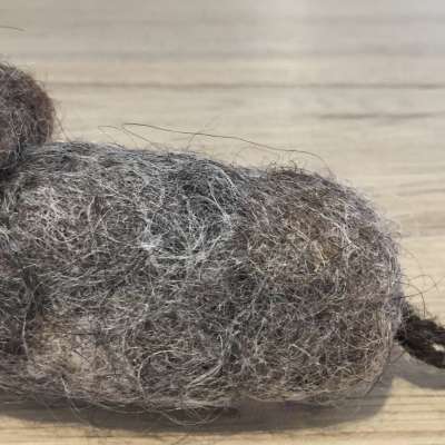 Felted Catnip Mouse - Grey