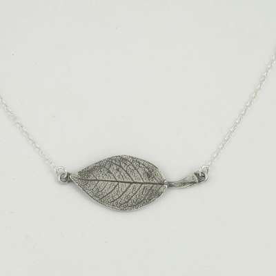 Necklace - Rose Leaf Pendant