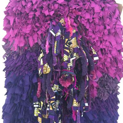 Shag Rug Hanging - Purple