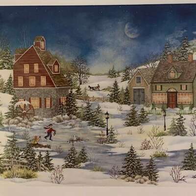 Winter Greeting Card - The Good Olde Days