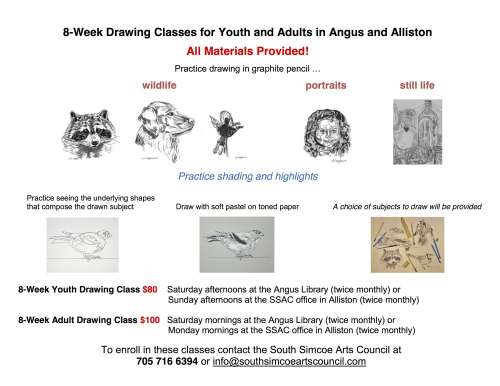 Drawing Workshops for Youth and Adults