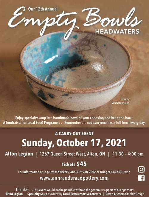 12th Annual Empty Bowls: Headwaters