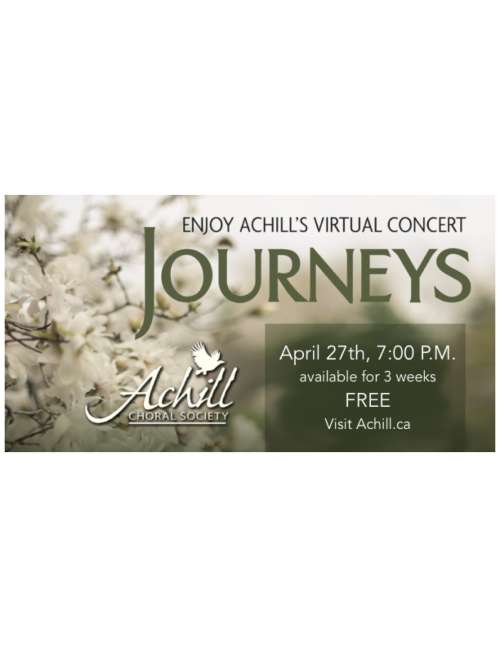 Journeys - A Virtual Concert presented by Achill Choral Society