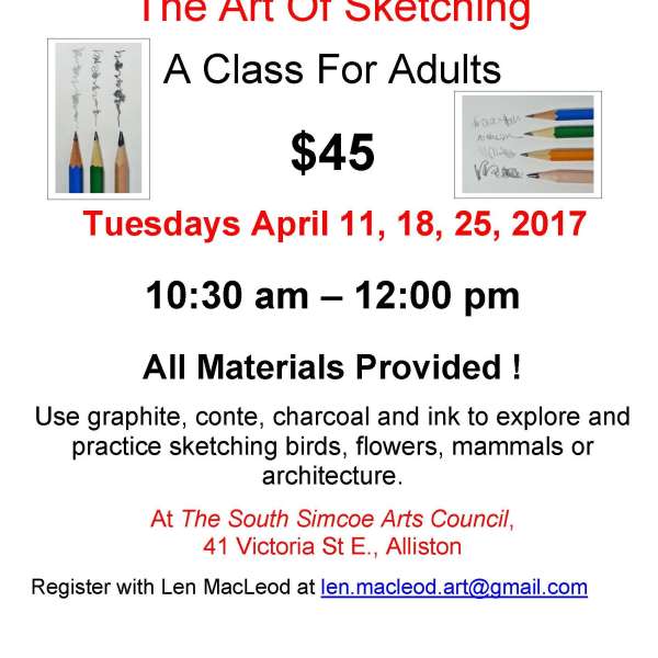 THE ART OF SKETCHING - A Class for Adults